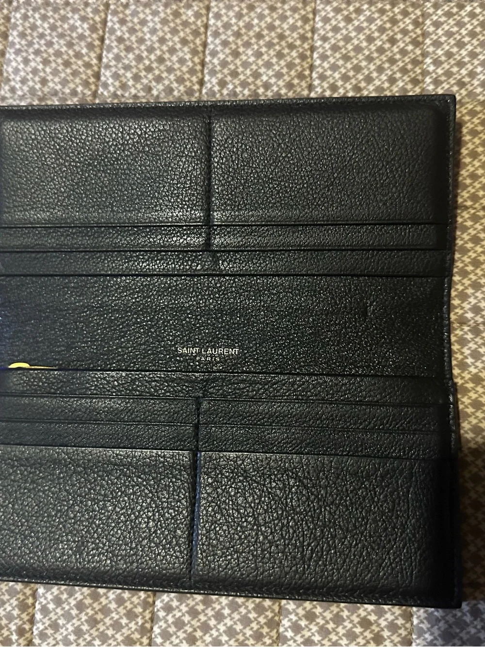 Ysl long black luxury wallet